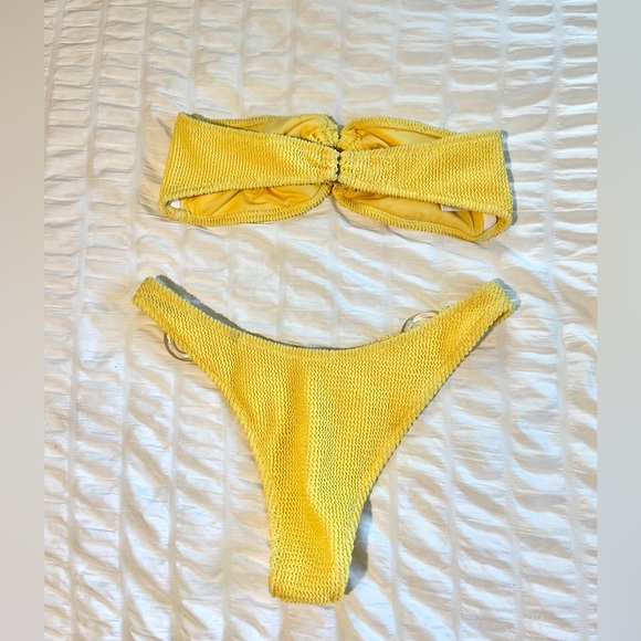 Adika Clothing: Yellow Bikini SET - Picture 2 of 2